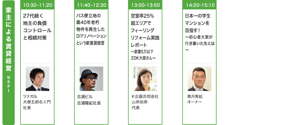 家主による賃貸経営 セミナー
