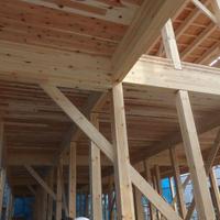 木造共同住宅で新工法採用