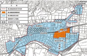 神戸市の住宅建設規制に関するマップ