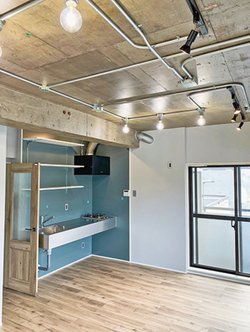 天山工務店がリノベしたワンルームマンションの一室