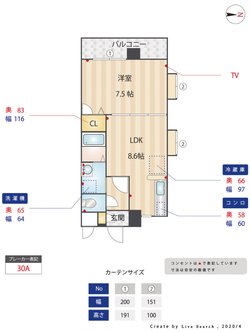 Live Search Reqで作成した間取り図
