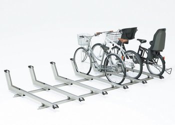アルミ製平置式自転車ラック