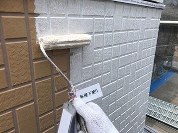 外壁塗装の様子