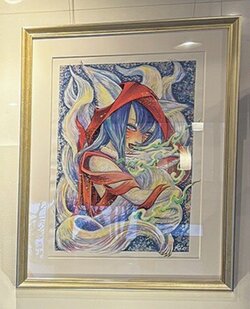 アーティストに特別に描き下ろしてもらったアート