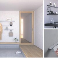 アルメタックス、石膏釘で設置する長押