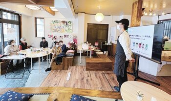 防災食の紹介を行うイベントの様子