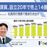 ドリームプランニング、横須賀  設立20年で売上14億円