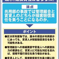 共用部分の漏水による被害に対する責任