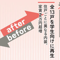 全13戸を学生向けに再生【リノベーション解体新書】
