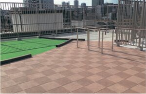 エービーシー商会、遮熱機能を備えたゴムチップタイル