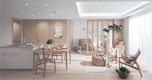 パナソニック ハウジングソリューションズ、空間を広く見せるインテリア建材