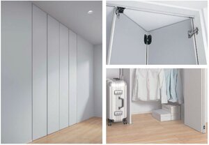 永大産業、枠が見えないノイズレスな折れ戸