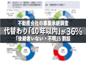 賃貸業界で進む代替わり、「10年以内」にトップ交代36％