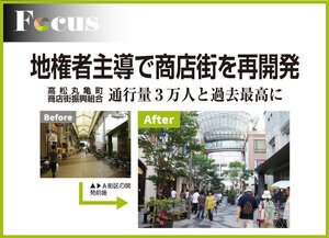高松丸亀町商店街振興組合、地権者主導で商店街を再開発