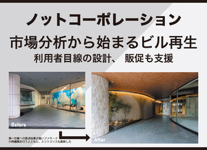 ノットコーポレーション、市場分析から始まるビル再生